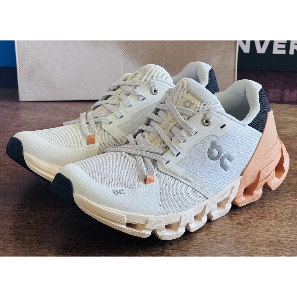 Women’s Size 7 On Cloudflyer 4 White Copper Running 71.98667 NIB